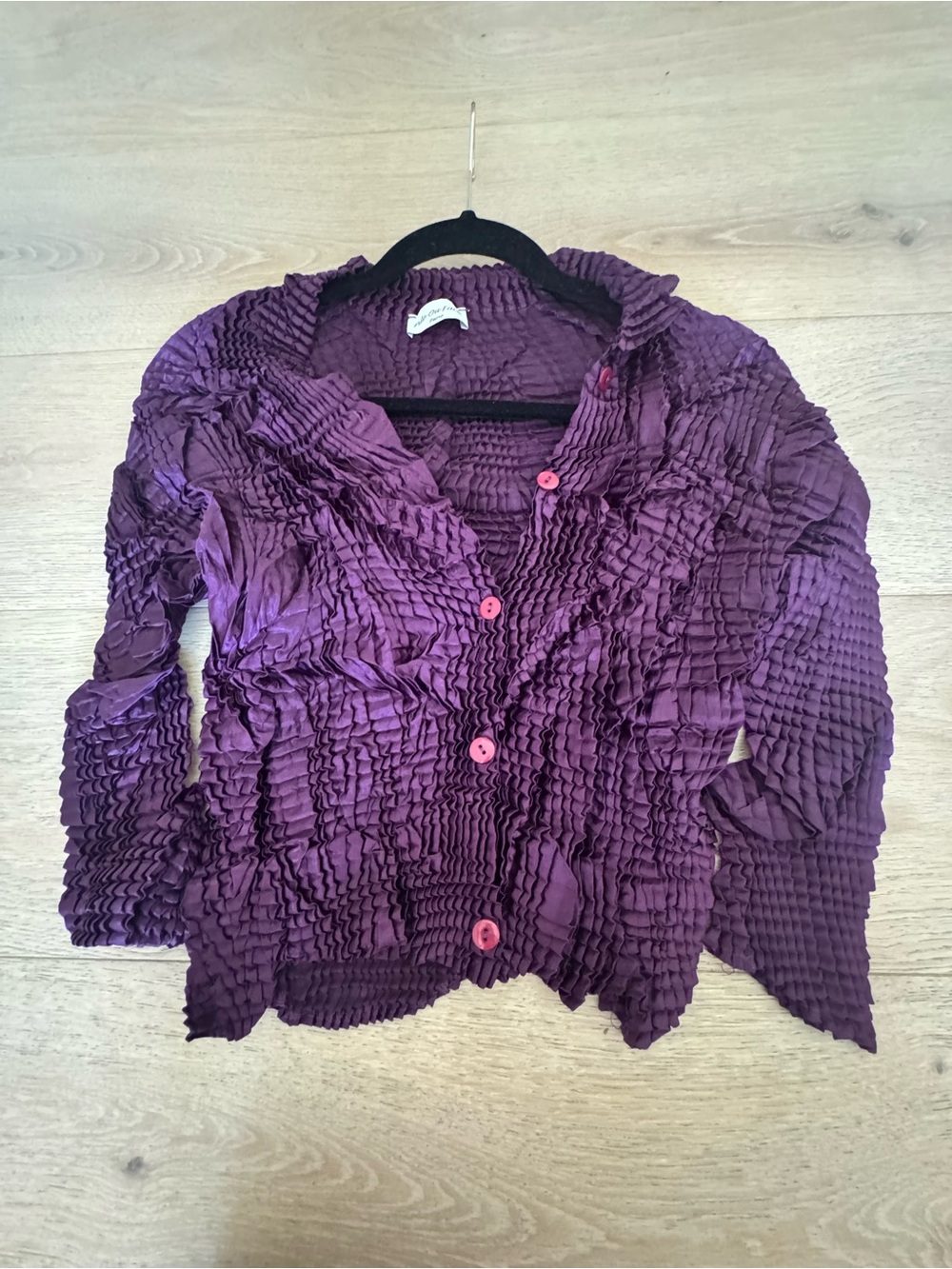 Made in France Pile Ou Face Paris Crinkle Top
